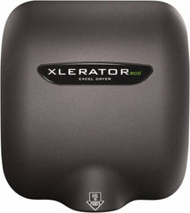 Excel Dryer - 500 Watt Graphite Finish Electric Hand Dryer - 208/277 Volts, 2.2 Amps, 11-3/4" Wide x 12-11/16" High x 6-11/16" Deep - A1 Tooling