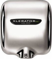 Excel Dryer - 530 Watt Silver Finish Electric Hand Dryer - 110/120 Volts, 4.5 Amps, 11-3/4" Wide x 12-11/16" High x 6-11/16" Deep - A1 Tooling