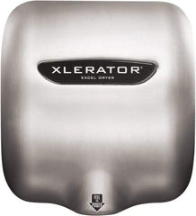 Excel Dryer - 1490 Watt Silver Finish Electric Hand Dryer - 208/277 Volts, 6.2 Amps, 11-3/4" Wide x 12-11/16" High x 6-11/16" Deep - A1 Tooling