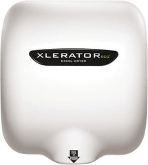 Excel Dryer - 500 Watt White Finish Electric Hand Dryer - 208/277 Volts, 2.2 Amps, 11-3/4" Wide x 12-11/16" High x 6-11/16" Deep - A1 Tooling