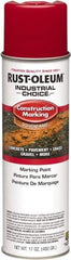 Rust-Oleum - 17 fl oz Red Paint & Primer - 400' Coverage at 1" Wide, Solvent Base Formula, >500 gL VOC - A1 Tooling