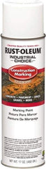 Rust-Oleum - 17 fl oz White Paint & Primer - 400' Coverage at 1" Wide, Solvent Base Formula, >500 gL VOC - A1 Tooling