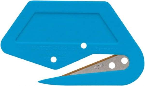 Martor USA - Recessed/Hook Blade Safety Utility Knife - Blue Polycarbonate Handle, 1 Blade Included - A1 Tooling