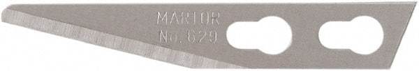 Martor USA - 100 Piece, Carbon Steel, Utility Knife Blade - 1.34" Long - A1 Tooling