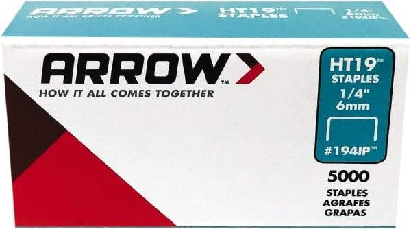 Arrow - 3/8" Wide High Carbon Steel Light-Duty Staples - 1/4" Leg Length - A1 Tooling