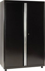 Sandusky Lee - 4 Shelf Locking Storage Cabinet - Steel, 46" Wide x 24" Deep x 72" High, Black - A1 Tooling