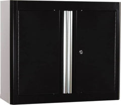 Sandusky Lee - 2 Shelf Wall Storage Cabinet - Steel, 30" Wide x 12" Deep x 36" High, Black - A1 Tooling