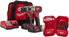 Milwaukee Tool - 18 Volt Cordless Tool Combination Kit - Includes Compact Drill/Driver & Impact Driver, Lithium-Ion Battery Included - A1 Tooling