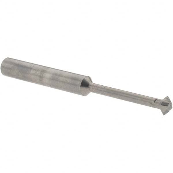 Accupro - ° 6mm Cut Diam, 0.118" Cut Width, 1/4" Shank, Solid Carbide Double-Angle Cutter - A1 Tooling