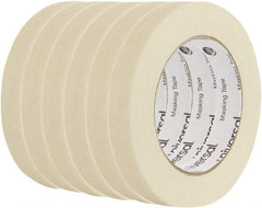 UNIVERSAL - 18mm Wide x 54.8 m Long Beige Crepe Paper Masking Tape - Series 6697, 5 mil Thick, 19 In/Lb Tensile Strength - A1 Tooling