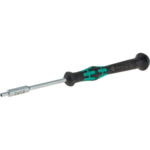 Wera - 1.8mm Solid Shaft Precision Nutdriver - Cushion Grip Handle, 6-1/4" OAL - A1 Tooling