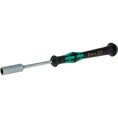 Wera - 6mm Solid Shaft Precision Nutdriver - Cushion Grip Handle, 6-1/4" OAL - A1 Tooling