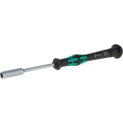 Wera - 5mm Solid Shaft Precision Nutdriver - Cushion Grip Handle, 6-1/4" OAL - A1 Tooling