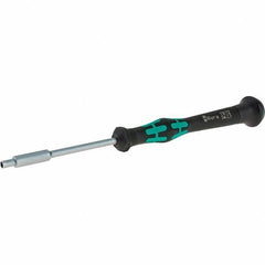 Wera - 2.5mm Solid Shaft Precision Nutdriver - Cushion Grip Handle, 6-1/4" OAL - A1 Tooling