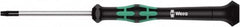 Wera - 6 Torx Driver - 40mm Blade Length, 137mm OAL, Ergonomic Handle - A1 Tooling