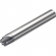 Corner Rounding End Mill: 1/8″ Radius, 1/2″ Diam, 4 Flutes, Solid Carbide 3″ OAL, 1/2″ Shank Dia, TiAlN Finish, Single End