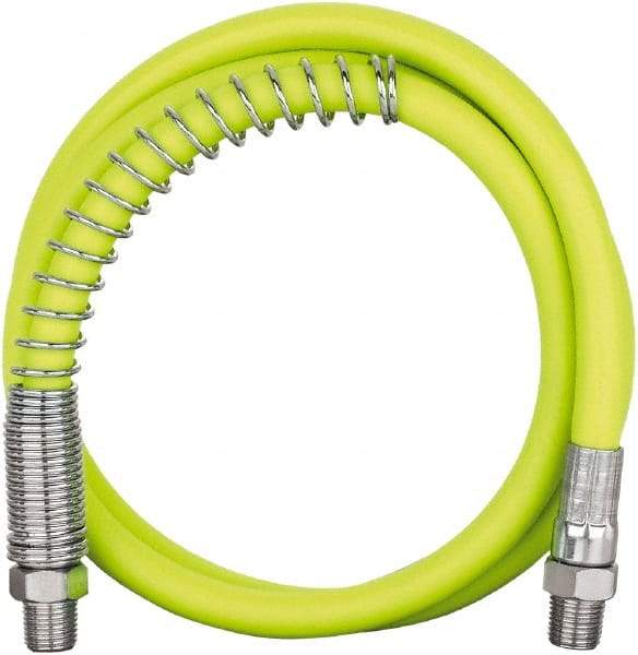 Legacy - 3' Long, 10,000 psi Operating Pressure, Rubber Grease Gun Hose - 1/8 NPT, 10,000 psi Burst Pressure - A1 Tooling