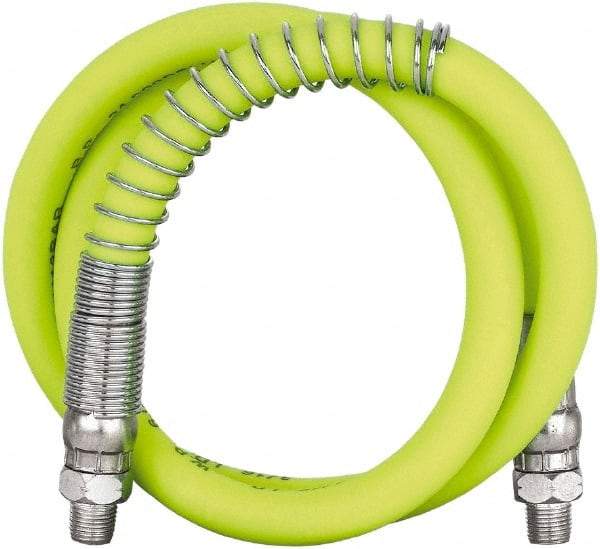 Legacy - 3' Long, 10,000 psi Operating Pressure, Rubber Grease Gun Hose - 3/16 NPT, 10,000 psi Burst Pressure - A1 Tooling