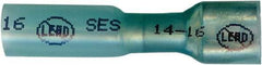 Made in USA - 1/4" Wide, Heat Shrink & Polyolefin Insulation, Female Tab Terminal - Crimp & Solder Connection, 16 to 14 AWG Compatible, RoHS Compliant - A1 Tooling