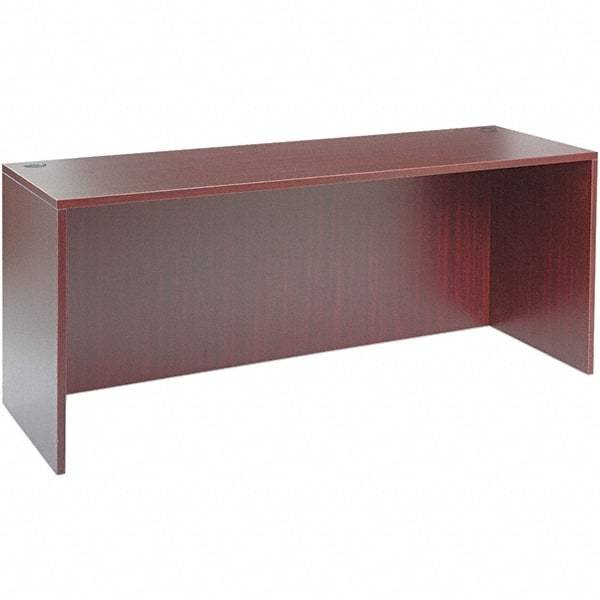 ALERA - 70.88" Long x 29.63" High x 23.63" Deep, Kneespace Credenza - Mahogany (Color), Woodgrain Laminate - A1 Tooling