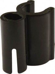 Mag-Mate - 3/8 Hose OD, Tube Support Clip Strip - Black, 1 Slot, 1-1/2" OAL, Use with 3/8" Hose - A1 Tooling