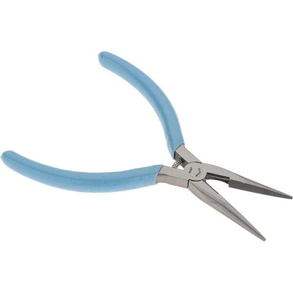 Xcelite - 1-11/16" Jaw Length x 17/32" Jaw Width, Long Nose Comfort Grip Pliers - Serrated Jaw, Bi-Material Cushion Handle - A1 Tooling