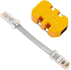 Fluke Networks - Yellow Electrical Test Equipment Modular Adapter - Use with Telephone Test Sets - A1 Tooling