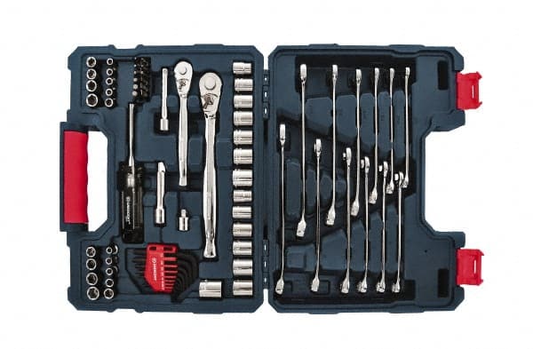 Crescent - 70 Piece 1/4, 3/8" Drive Mechanic's Tool Set - Exact Industrial Supply