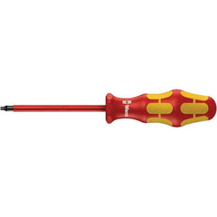 Wera - #1 Point, 3-1/8" Blade Length Insulated Screwdriver - 161mm OAL - A1 Tooling