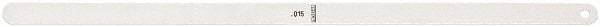 Starrett - Feeler Gages   Thickness (Decimal Inch): 0.0150    Leaf Length (Inch): 12 - A1 Tooling