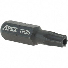 Apex - 1/4" Drive TT25/TT27 Tamperproof Torx Screwdriver Bit - 1" OAL, Insert Bit - A1 Tooling