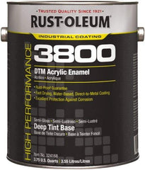 Rust-Oleum - 1 Gal Deep Tint Base Semi Gloss Finish Acrylic Enamel Paint - 150 to 270 Sq Ft per Gal, Interior/Exterior, Direct to Metal - A1 Tooling