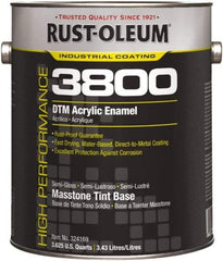 Rust-Oleum - 1 Gal Masstone Tint Base Semi Gloss Finish Acrylic Enamel Paint - 150 to 270 Sq Ft per Gal, Interior/Exterior, Direct to Metal - A1 Tooling