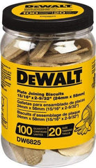 DeWALT - Size 20 Biscuits - 100 Pieces, Tube - A1 Tooling