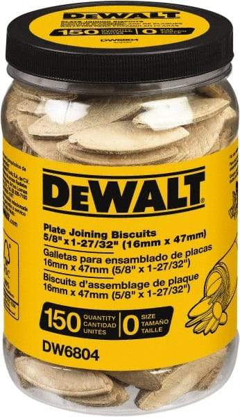 DeWALT - Size 0 Biscuits - 150 Pieces, Tube - A1 Tooling