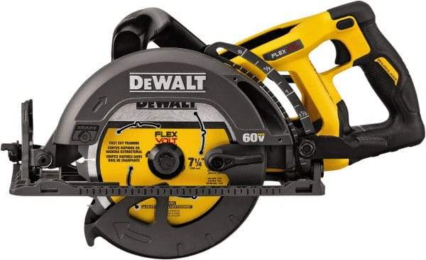 DeWALT - 60 Volt, 7-1/4" Blade, Cordless Circular Saw - 5,800 RPM, Lithium-Ion Batteries Not Included - A1 Tooling