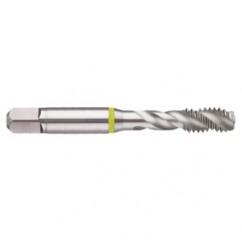 3/4-10 2B 4-Flute Cobalt Yellow Ring Semi-Bottoming 40 degree Spiral Flute Tap-Bright - A1 Tooling