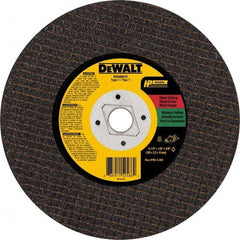 DeWALT - 6-1/2" 24 Grit Aluminum Oxide Cutoff Wheel - 1/8" Thick, 1" Arbor, 9,400 Max RPM, Use with Angle Grinders - A1 Tooling