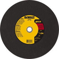 DeWALT - 14" 24 Grit Aluminum Oxide Cutoff Wheel - 1/8" Thick, 20mm Arbor, 5,500 Max RPM, Use with Chop Saws - A1 Tooling