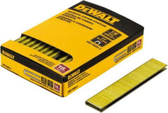 DeWALT - 7/8" Long x 1/4" Wide, 18 Gauge Crowned Construction Staple - Steel, Copper Finish, Chisel Point - A1 Tooling