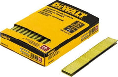 DeWALT - 3/4" Long x 1/4" Wide, 18 Gauge Crowned Construction Staple - Steel, Copper Finish, Chisel Point - A1 Tooling