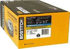 Stanley Bostitch - 13 Gauge 2-1/2" Long Siding Nails for Power Nailers - Steel, Galvanized Finish, Smooth Shank, Coil Wire Collation, Round Head, Blunt Diamond Point - A1 Tooling