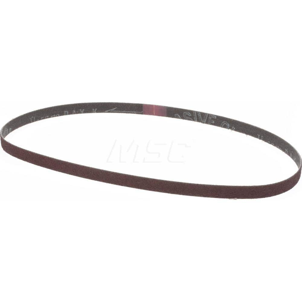 Abrasive Belt: 80 Grit, Aluminum Oxide Coated, Dry