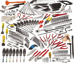 Proto - 229 Piece 1/4, 3/8 & 1/2" Drive Master Tool Set - Comes in Top Chest - A1 Tooling