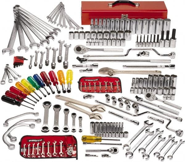 Proto - 194 Piece 1/4, 3/8 & 1/2" Drive Master Tool Set - Comes in Top Chest - A1 Tooling