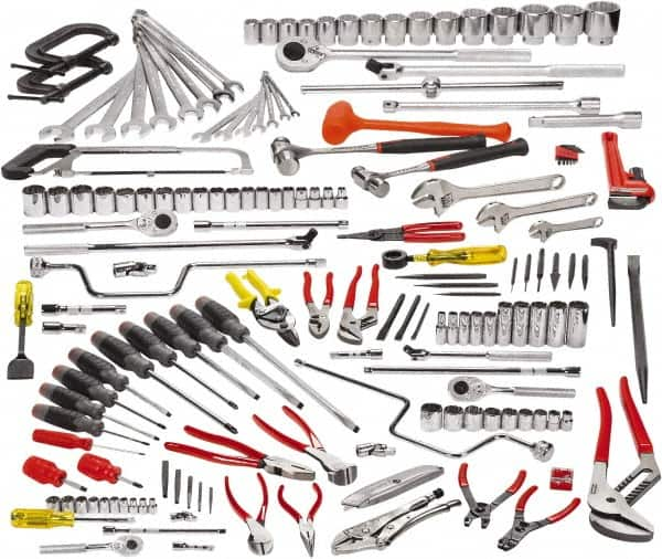 Proto - 164 Piece 1/4, 3/8, 1/2 & 3/4" Drive Master Tool Set - Comes in Roller Cabinet - A1 Tooling