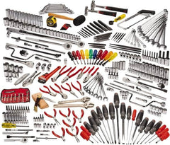 Proto - 334 Piece 1/4, 3/8 & 1/2" Drive Master Tool Set - Comes in Roller Cabinet - A1 Tooling