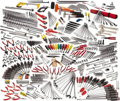 Proto - 558 Piece 1/4, 3/8 & 1/2" Drive Master Tool Set - Comes in Workstation - A1 Tooling