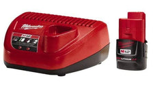 Milwaukee Tool - 12 Volt, 1 Battery Lithium-Ion Power Tool Charger - Battery Included - A1 Tooling