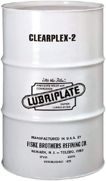 Lubriplate - 400 Lb Drum Aluminum Medium Speeds Grease - Translucent, Food Grade, 400°F Max Temp, NLGIG 2, - A1 Tooling